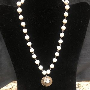 18 inch Bead toggle necklace with Texas charms